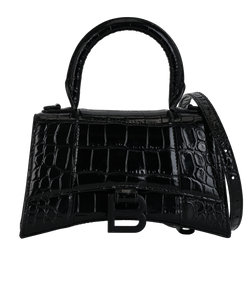 Hourglass XS, Mock Croc, Black, 592833, DB/S, 2*